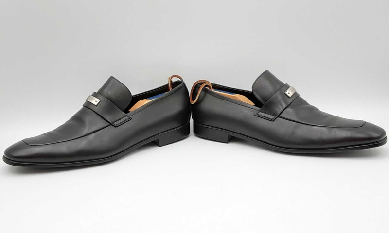 Gucci Florence Black Leather Loafers Size 10.5 D Ebwxzdu 144030003901