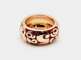 Franck Muller Crazy Hours 18k Gold Red Enamel Ring Size 6 Dowxzde 144020008707