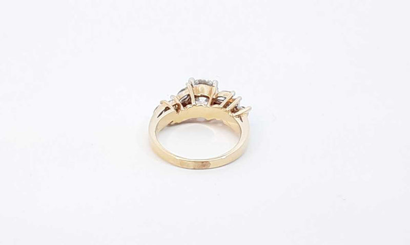 14k Yellow Gold Diamond Engagement Ring Size 4.5, 3.92 G Eblrxzdu 144010017776