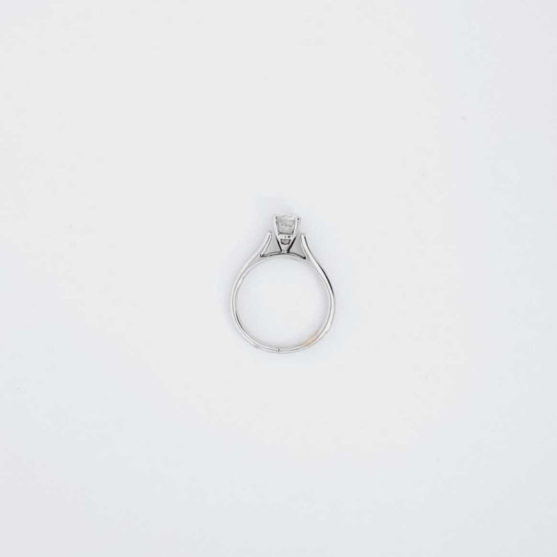 18K White Gold .52 Carat Diamond Solitaire Ring Size 7 PSIRXDU 144030000082