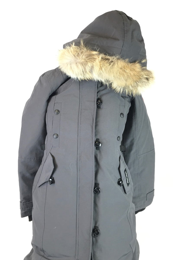 Canada Goose Women's Kensington Parka Graphite Jacket, Size 2XS (CZX) 144010000185