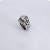14K White Gold 1.26 Carat Diamond Cluster Ring Size 4 (RZX) 144010015677 CB/SA