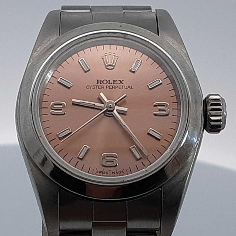 Lady's Rolex Stainless Steel Oyster Perpetual (OZXX) 144010006120 RP/SA