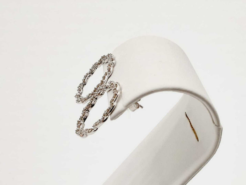 14K White Gold 1.00 CTW Diamonds Wreath Stud Earrings (WSS) 144020000122 DO/DE