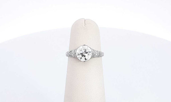 Platinum Old European Cut Diamond Ring Size 5 Ebwexzsa 14010021315