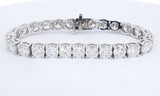 14k White Gold Lab Grown Diamond Tennis Bracelet 7 Inch Ebccrxsa 144010032175