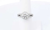 14k White Gold Lab Grown Diamond Engagement Ring Size 6.75 Ebecrdu 144010020956