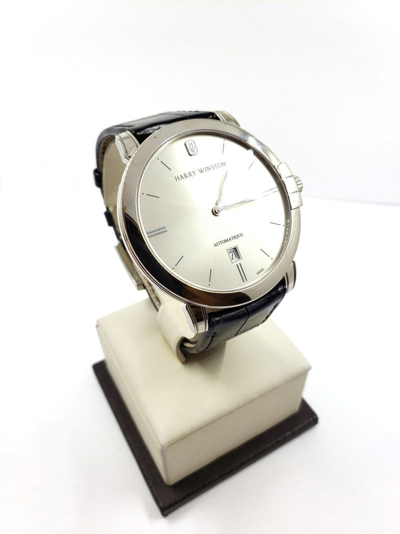 Harry Winston Midnight 18White Gold 42MM W/Box And Papers