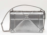 Christian Dior Medium Metallic Silver Diorama Flap Bag (LXZX) 144010023274 CB/SA