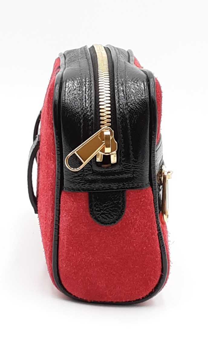 Gucci Red Suede Ophidia Web Small Belt Bag  Ebwrzdu 144020005030