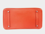 Hermes Birkin 35CM Red Rouge De Coeur Togo Leather Palladium Hardware Handbag (EEXZ) 144020000871 DO/DE