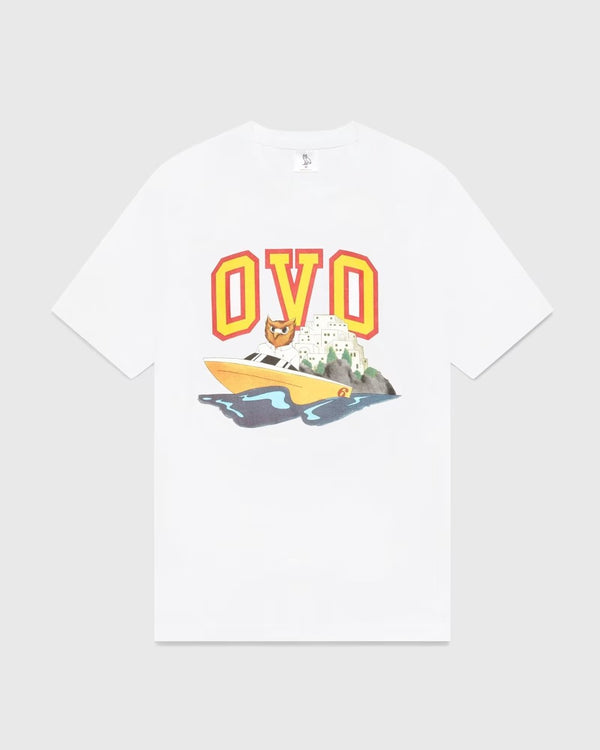 October's Very Own White Speedboat Owl T-Shirt, Size 3XL (CR) 144010000203