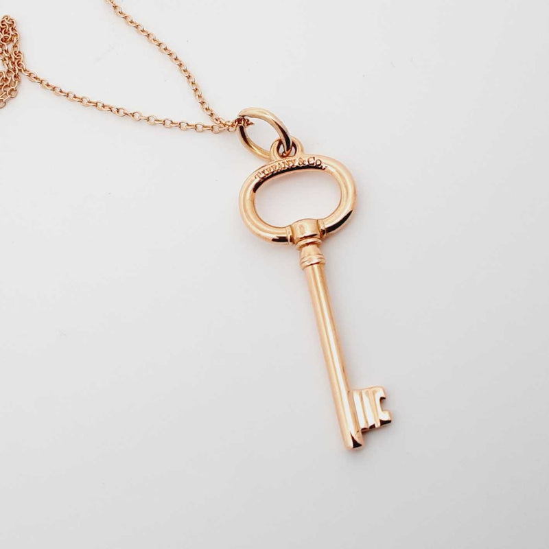 Tiffany & Co. 18K Rose Gold 18 inch Key Necklace Psocrdu 144010005704