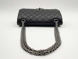 Chanel Quilted Black Reissue 2.55 Flap Bag (OEXZ) 144010015425 RP/SA