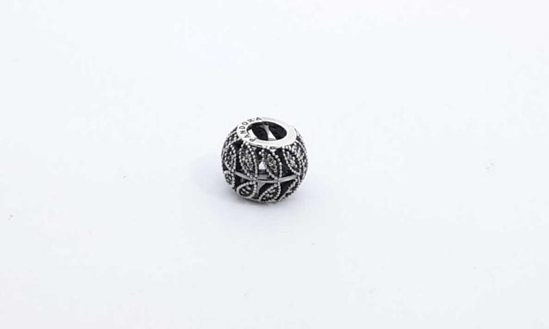 Pandora Sterling Silver Sparkling Leaves Bead Charm Ebrdu 144030007444