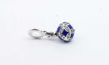 Pandora Sterling 2019 Blue Christmas Ornament Dangle Charm Ebrdu 144030007684