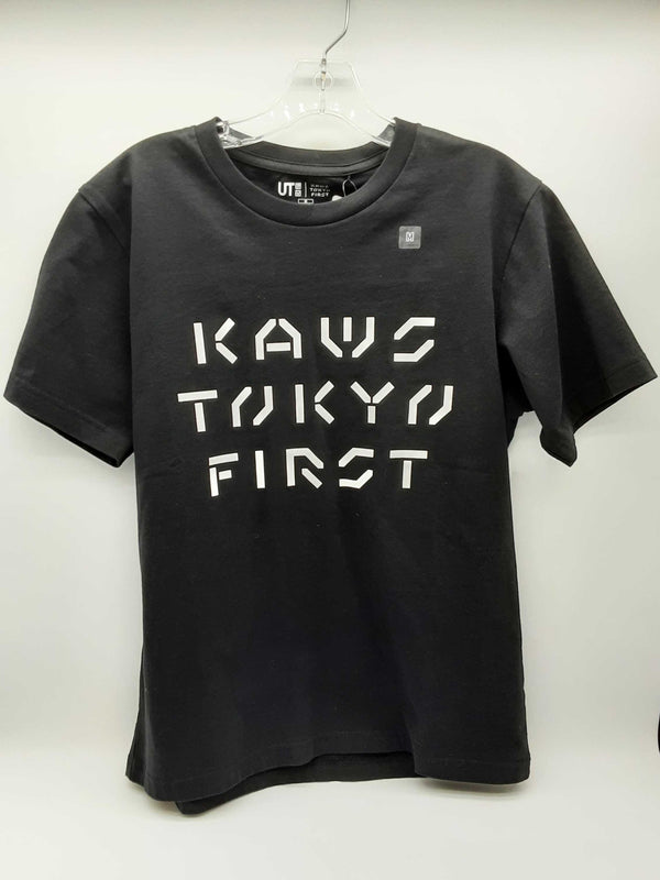 Kaws X Uniqlo Tokyo First Black T-shirt Black Japanese Size M Dowsde 144010001143