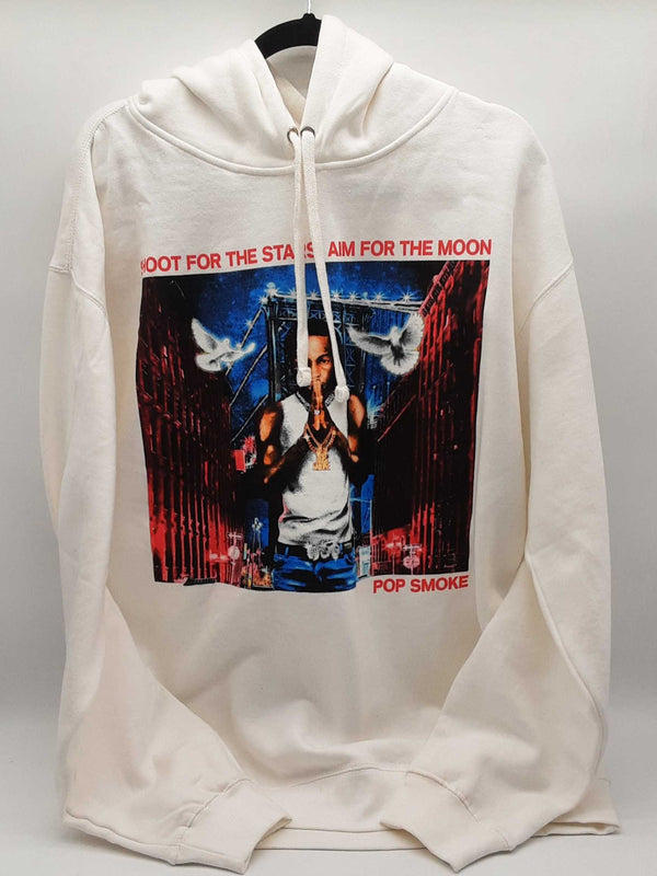 Vlone X Pop Smoke City White Hoodie Sweater Size Xl Dolixde 144010000100
