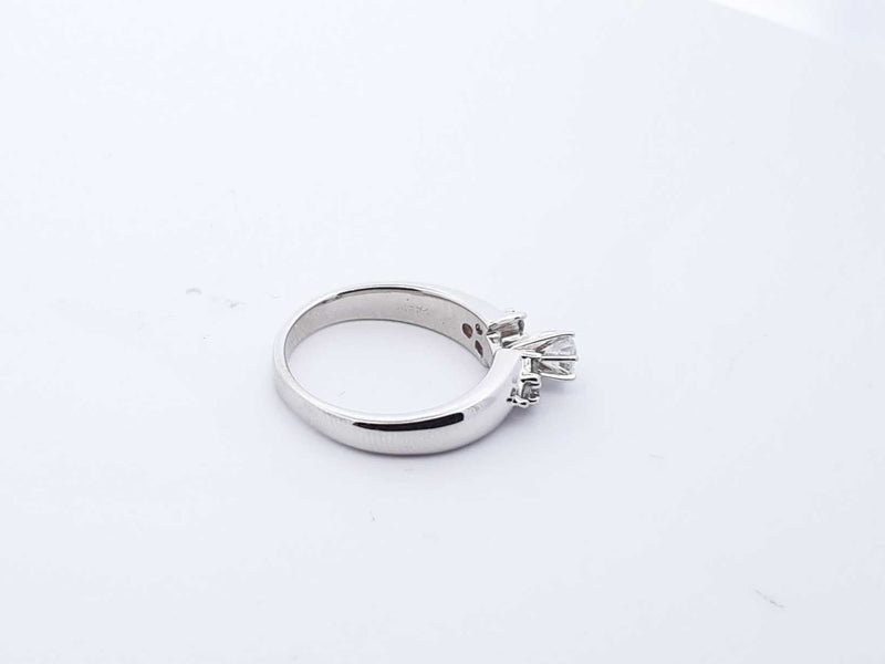 14k White Gold Diamond Engagement Ring Size 7 5.35g .75ctw Lhoixde 144010021908
