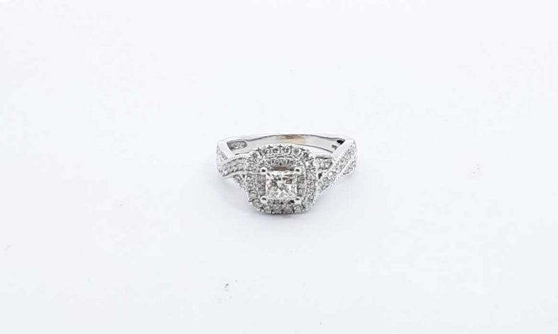 14k White Gold Diamond Engagement Ring Size 5.75 Eborxdu 144030004881