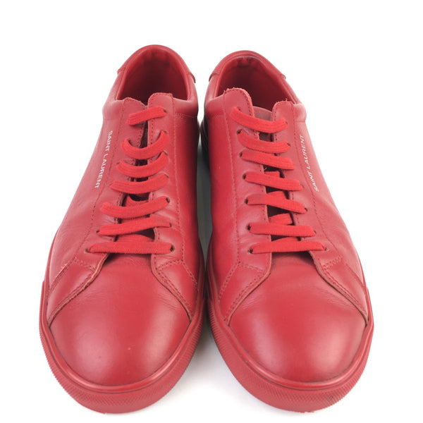 Yves Saint Laurent Leather Andy Red Low Top Sneakers, Size 11 (OZX)  144010000333