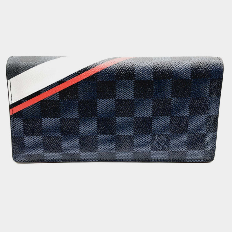 Louis Vuitton Damier Brazza America's Cup Canvas Leather Long Wallet (ORX) 144010024349 CB/SA
