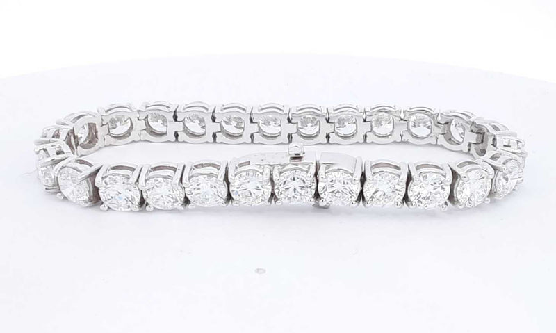 14k White Gold Lab Grown Diamond Tennis Bracelet 7 Inch Ebccrxsa 144010032175