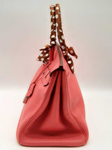Hermes Birkin 35cm Pink Rose Jaipur Clemence Palladium Hardware Handbag Dolzozxde 144010013022
