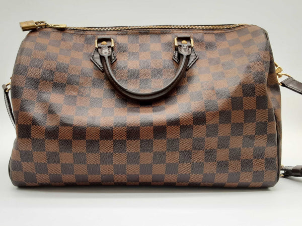 Louis Vuitton 35CM Speedy Bandouliere Brown Damier Crossbody Bag MSIRXDE 144020006096
