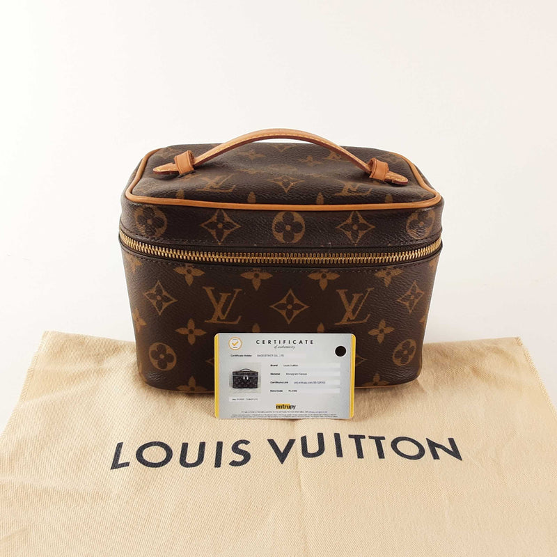 Louis Vuitton Brown Mini Monogram Cosmetic Case (LXCR) 144010019301 RP/SA