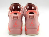 Jordan 6 Retro Pink Aleali May Hi Tops, Size 10.5 (LZX) 144010012787 RP/SA
