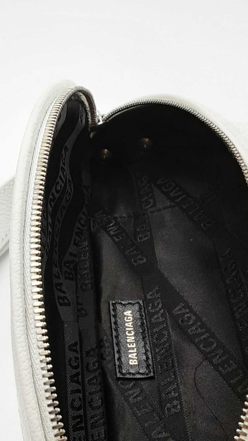 Balenciaga White Souvenir Leather Belt Bag Ebixzdu 144030002261