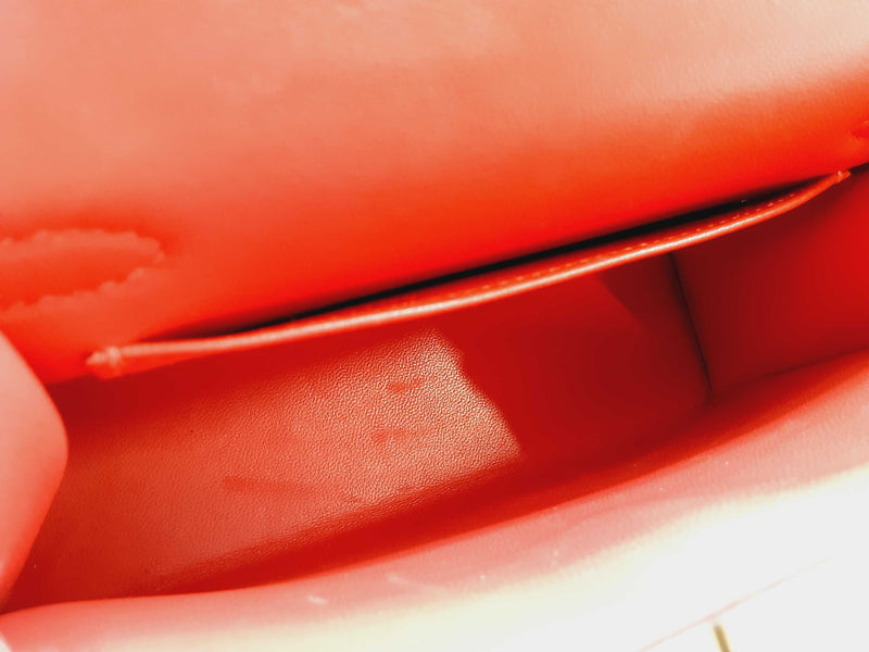 Hermes Kelly 20CM Mini Sellier Red Rouge Tomate Epsom with Gold Hardware Handbag (LSXZX) 144020005234 DO/DE