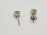 14k White Gold Diamonds Double Stud Screw Back Earrings Dolrzxde 144020006974