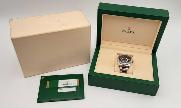 Rolex 326939 42 Sky-dweller 18k Gold Black Dial Watch Dowxzxzsa 144010035438