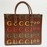 Gucci 680956 Canvas Leather Top Handle Shopping Tote CBEXZSA 144010023609