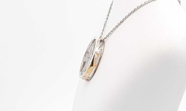 Sterling Silver Diamond Family Tree Necklace 17 Inch Eboxdu 144030003494