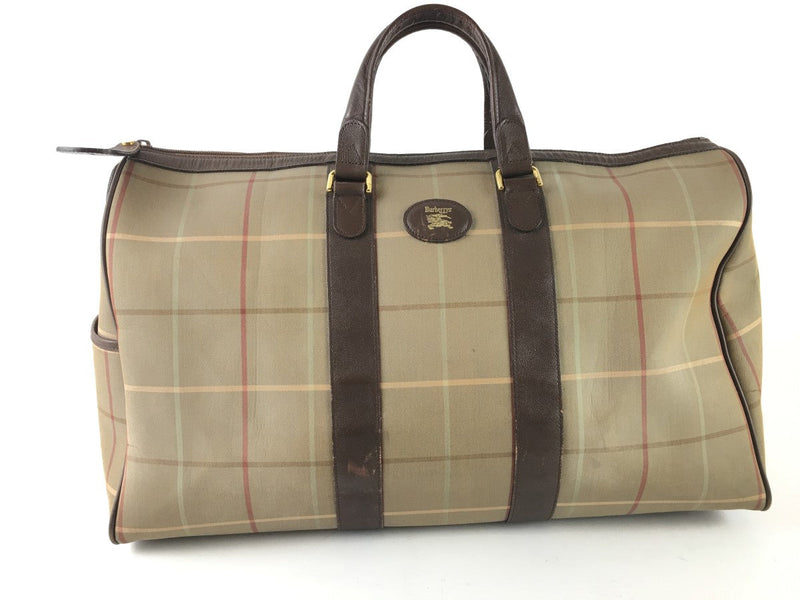 Burberry Vintage Brown Canvus Duffle Bag (ORX) 144010002882 DO/DE