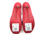 Yves Saint Laurent Calfskin Tribute 16 Lace Up Red Platform Sandals, Size 8 (LZX) 144010000508