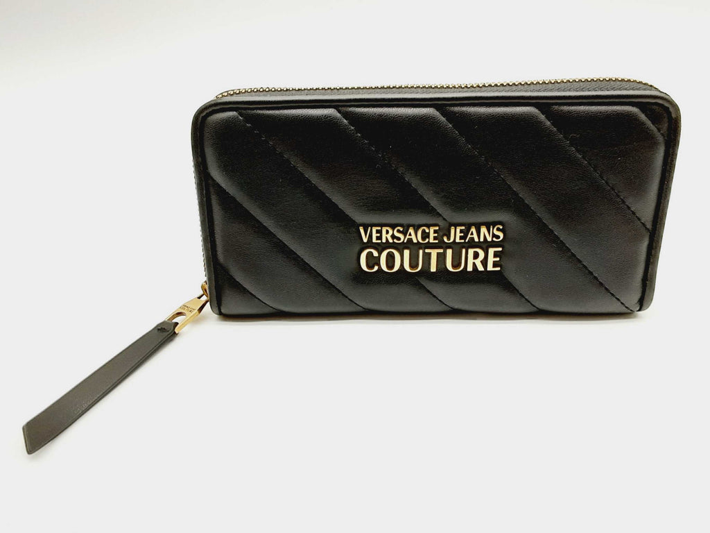 Authentic Louboutin Men's Zip Around Denim Wallet