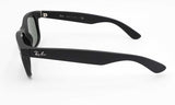 Ray- Ban Matte Black New Wayfarer Classic Sunglasses Ebordu 144030004763