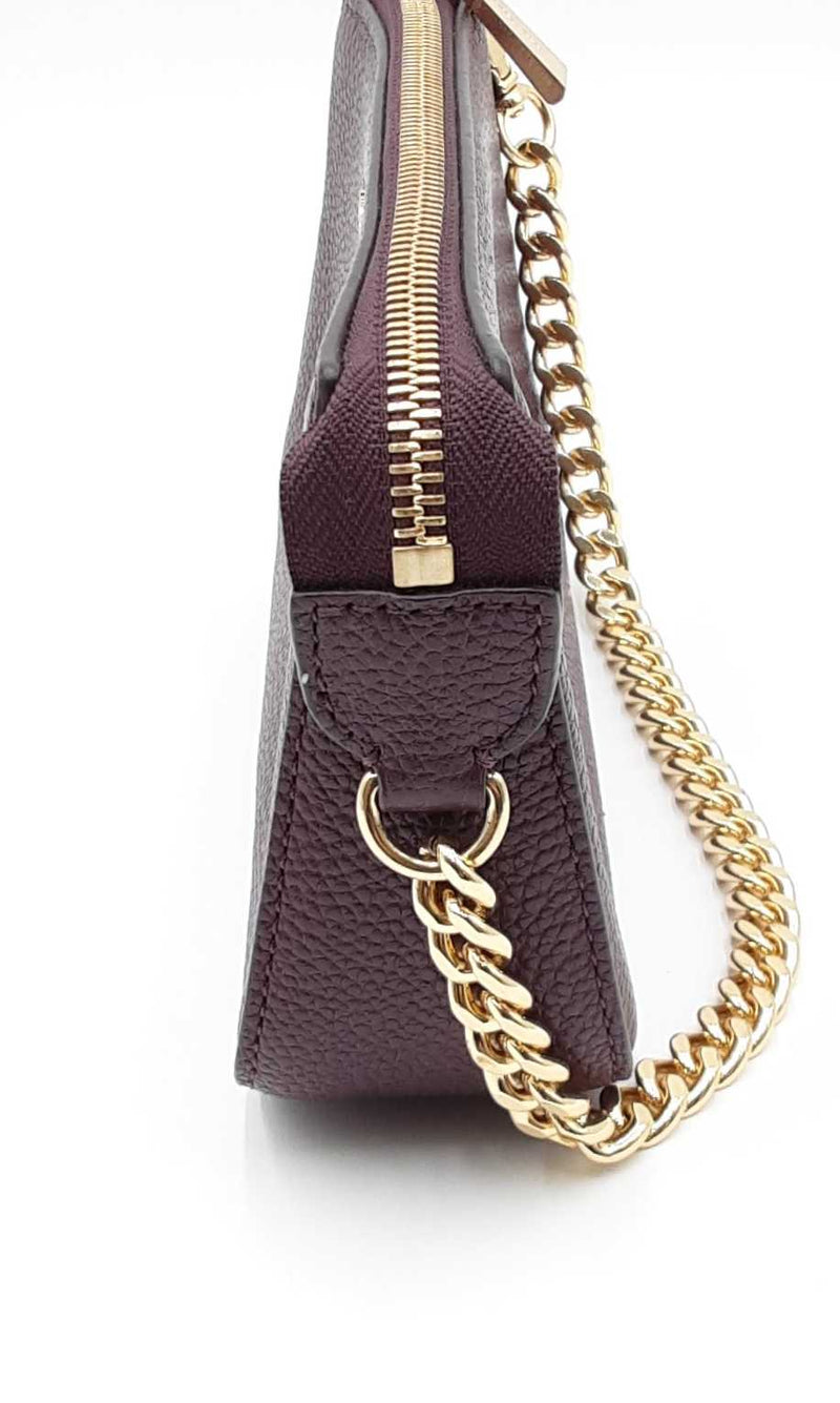 Michael Kors Purple Leather Jet Set Chain Wallet Shoulder Bag Eblrdu 144030005789