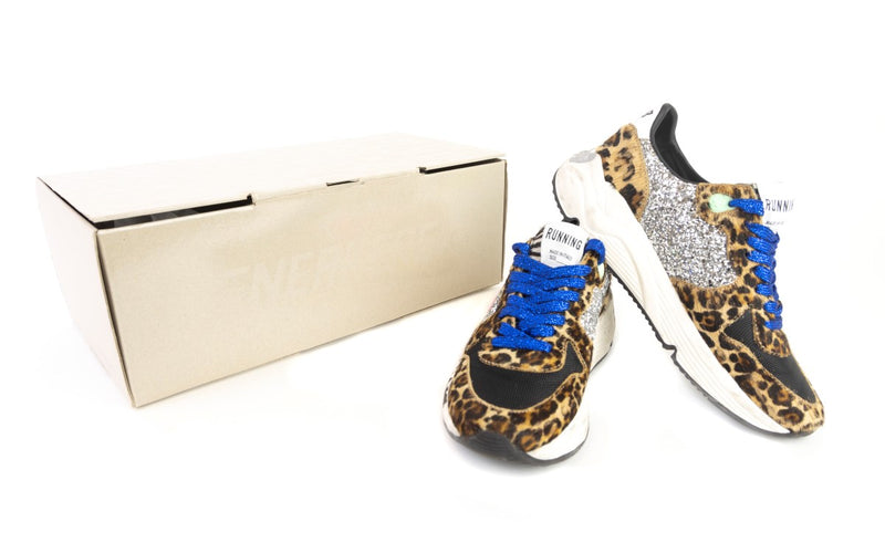 Golden Goose Multi-Color Running Sole Glitter Sneakers, Size 5 (OZX) 144010002808