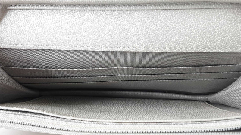 Chanel Small Silver Calfskin Wallet On Chain (LRXZ) 144010019103 RP/SA