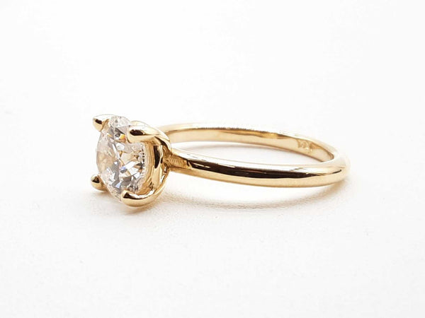 14k Yellow Gold 3.3g 1.58ctw Lab Grown Diamond Ring Size 7 Lhexzde 144020014514