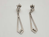 Kite 14k White Gold 3.9g Diamond Dangle Stud Earrings Dorxzde 144020000142