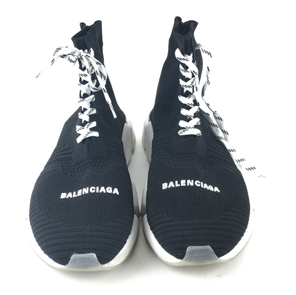 Balenciaga Black And White Women's Speed 2.0 Lace-Up Sneakers, Size 9 (WER) 144010000921