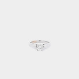 18K White Gold .52 Carat Diamond Solitaire Ring Size 7 PSIRXDU 144030000082