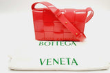 Bottega Veneta Red Cassette Intrecciato Shoulder Bag Msrzxsa 144010012185