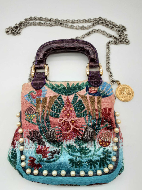 Fendi 2005 Fall Embroidered Beaded Crossbody Bag Dolxzxde 144020008280